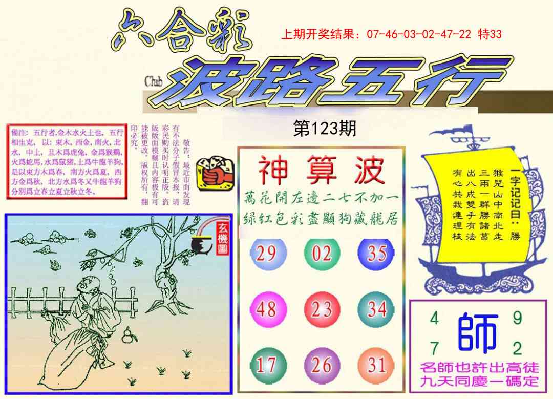 123期波路五行[图]