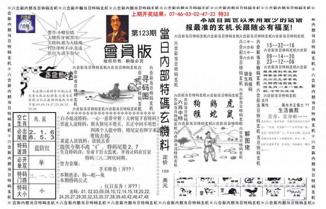 123期当日特码玄机报[图]