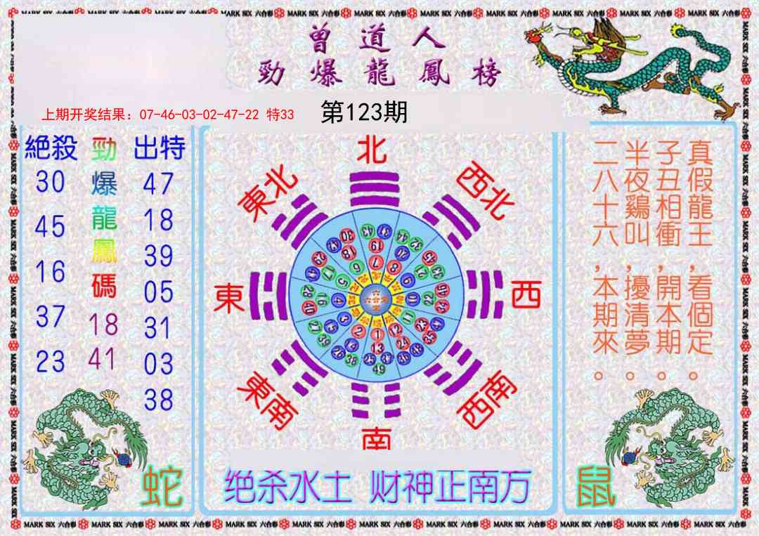 123期曾道人劲爆龙凤榜[图]