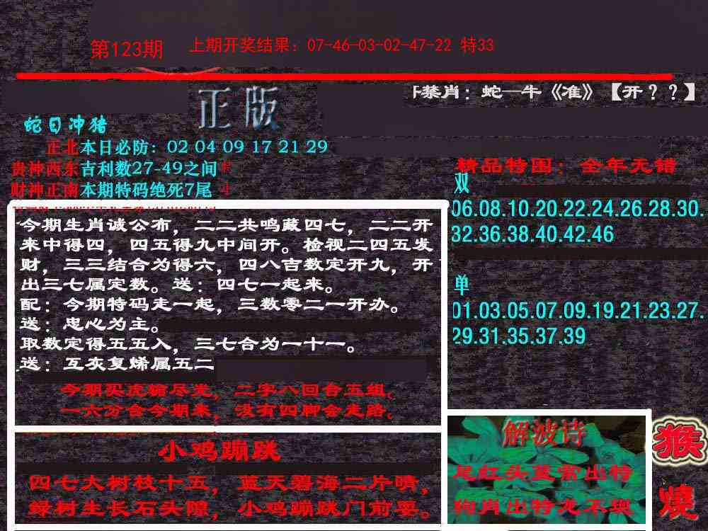 123期新港内幕[图]