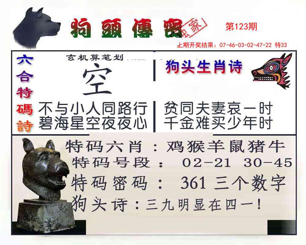 123期狗头传密[图]