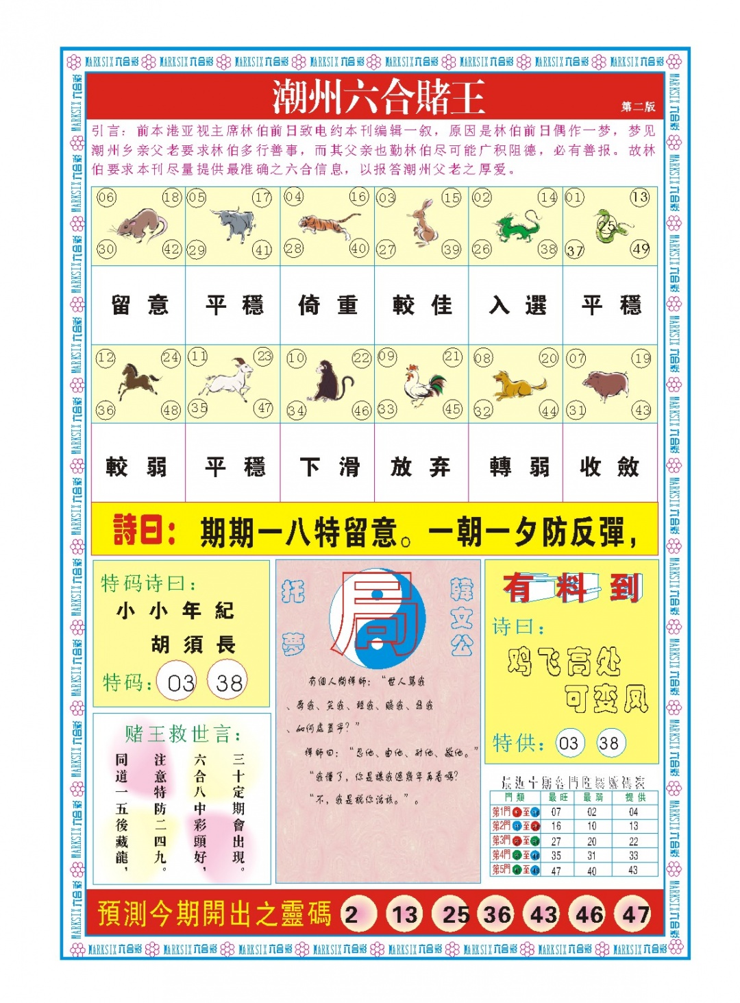 124期潮州六合赌王B[图]