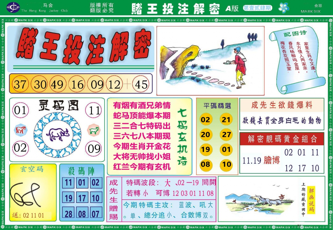 124期赌王投注解密[图]