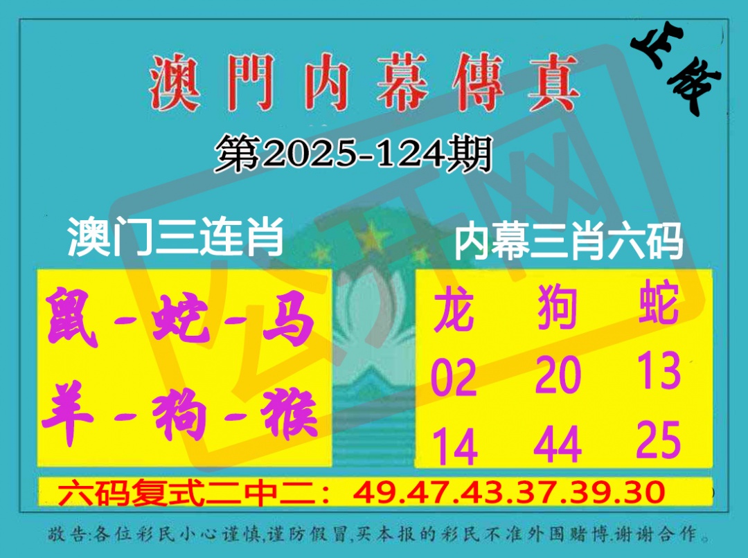 124期内幕传真三肖版[图]