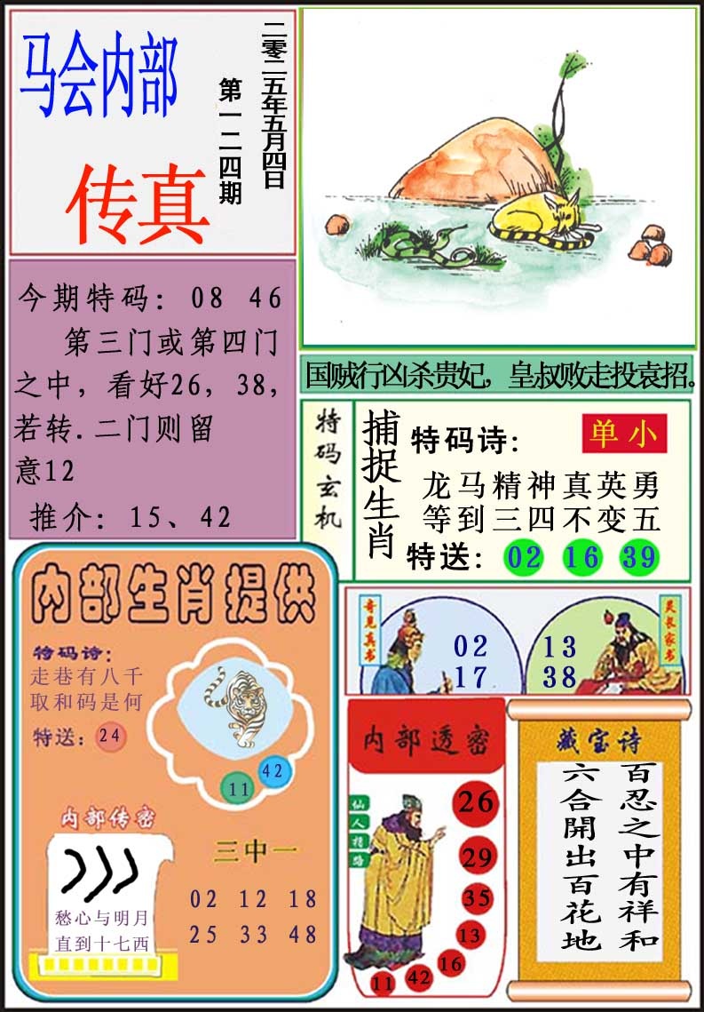 124期马会内部传真[图]