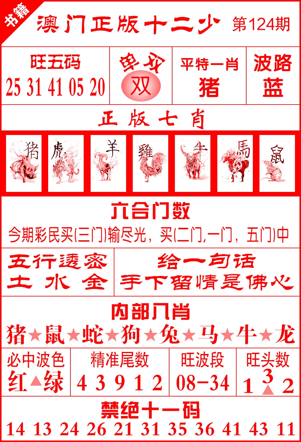 124期澳门十二少[图]