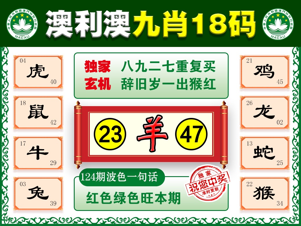 124期澳利澳九肖[图]