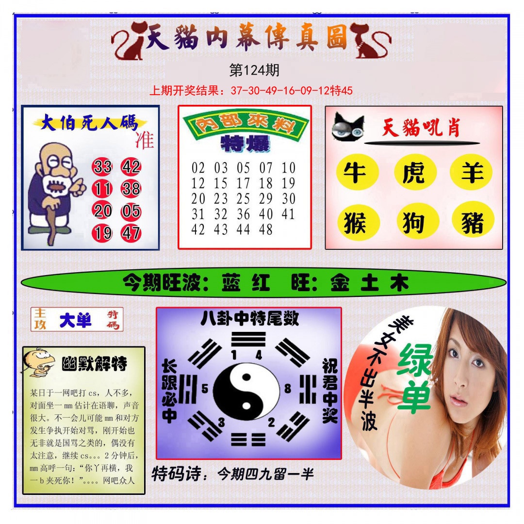 124期内幕传真图[图]