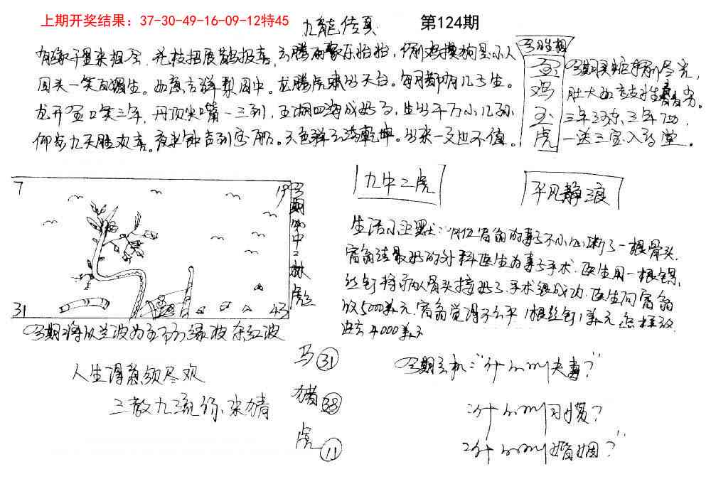 124期手写九龙内幕[图]