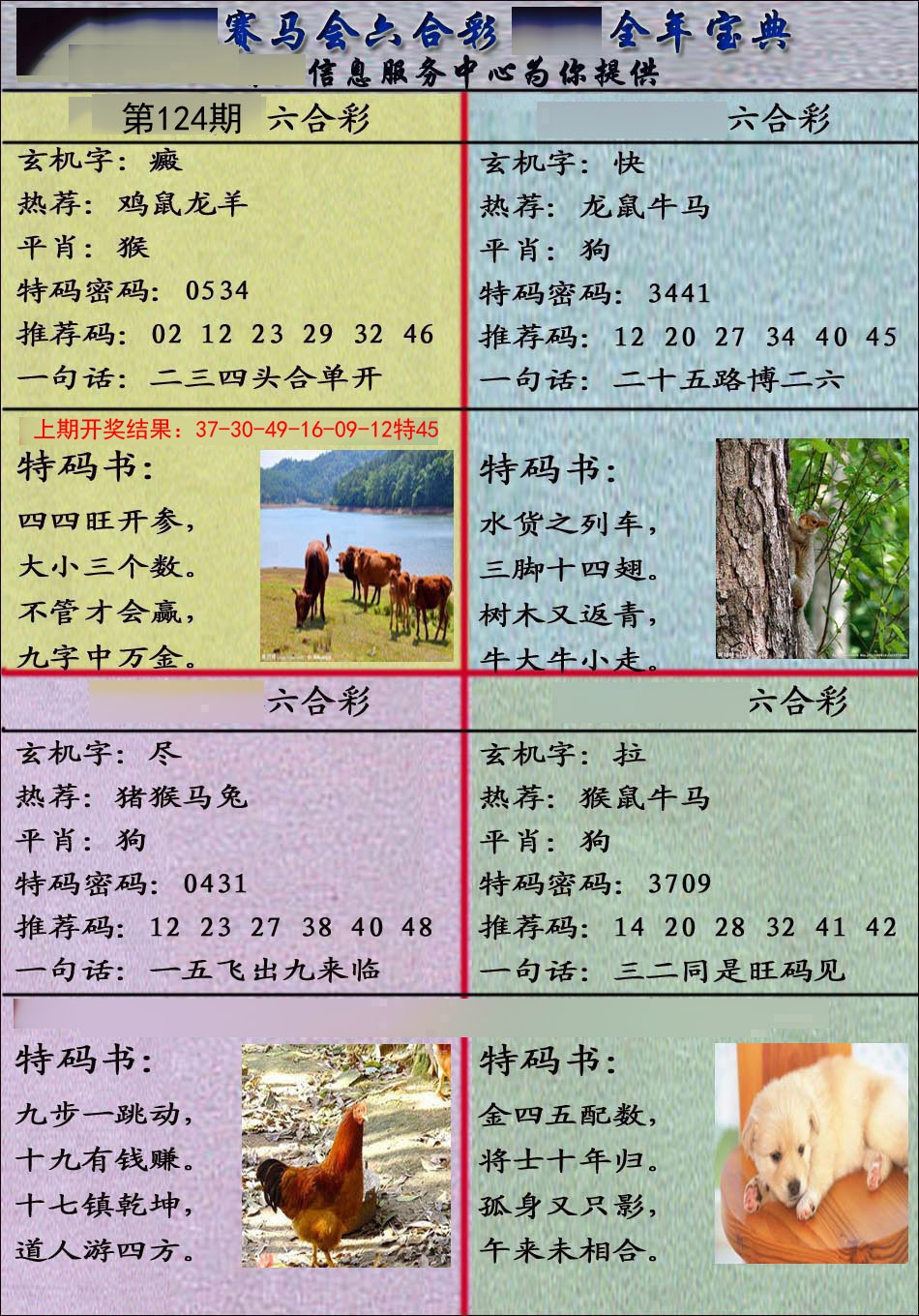 124期宝典报[图]