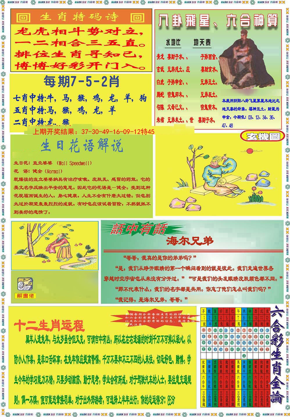 124期九龍马经B(推荐)[图]