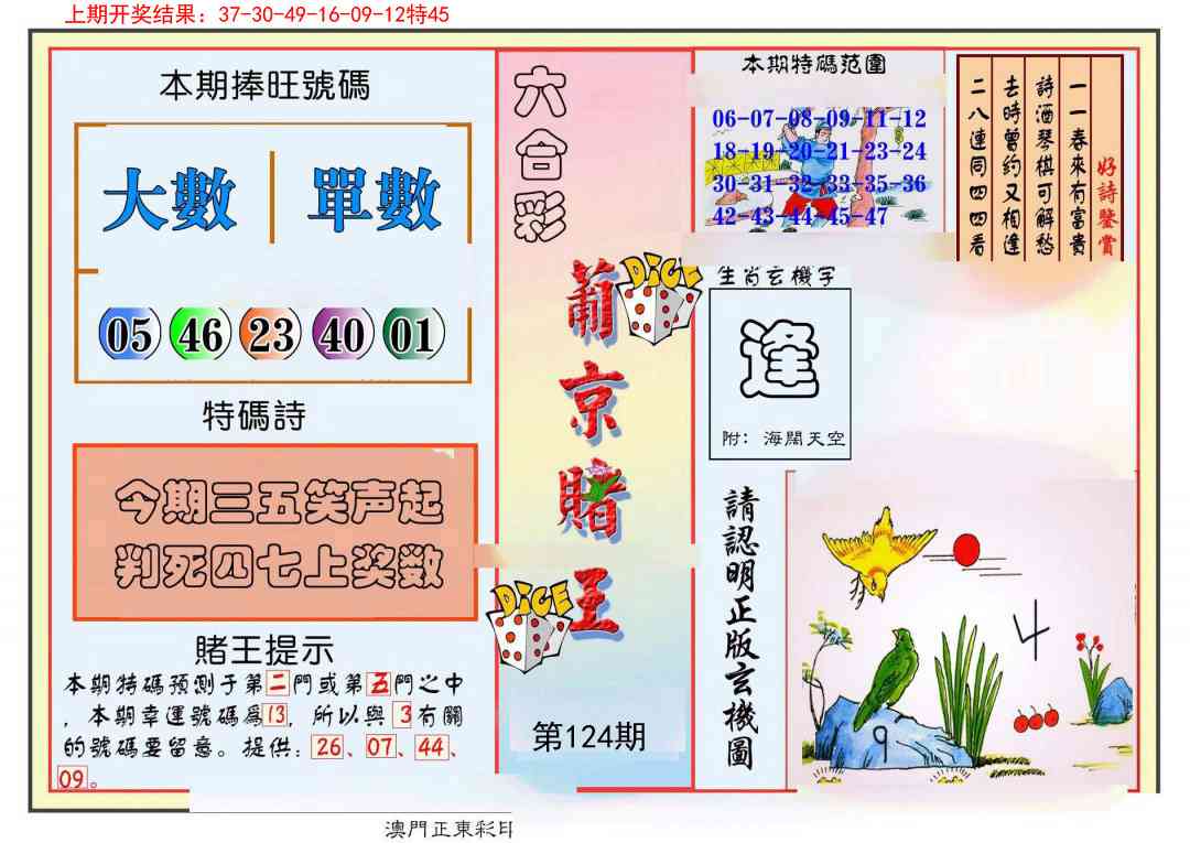 124期葡京赌王彩[图]