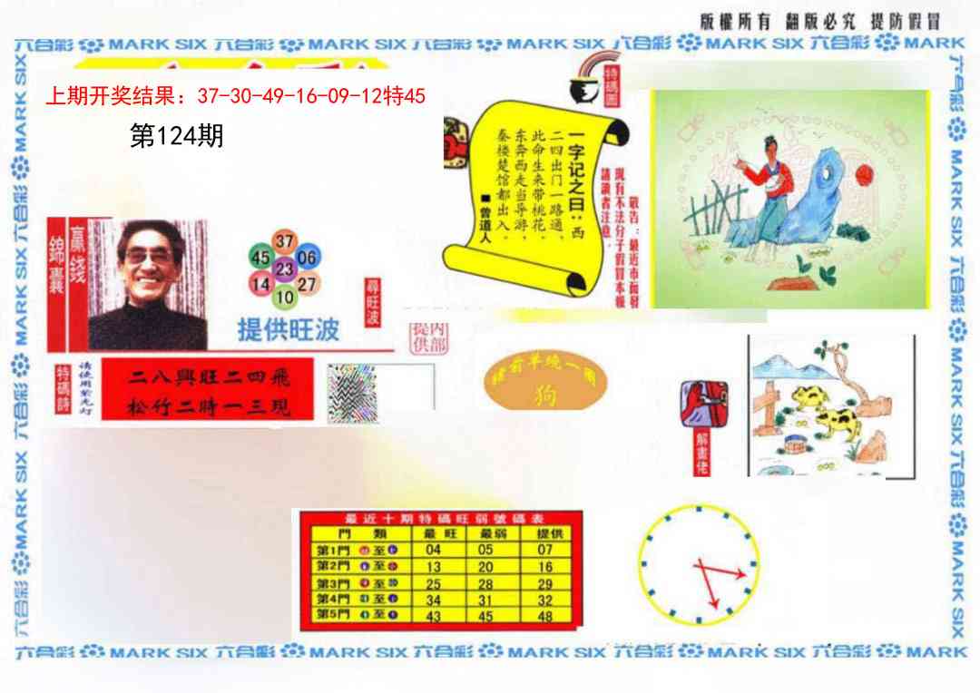 124期心水特码(信封)[图]