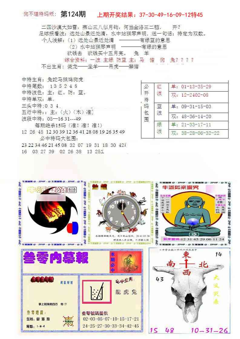 124期五鬼正宗会员综合资料B[图]