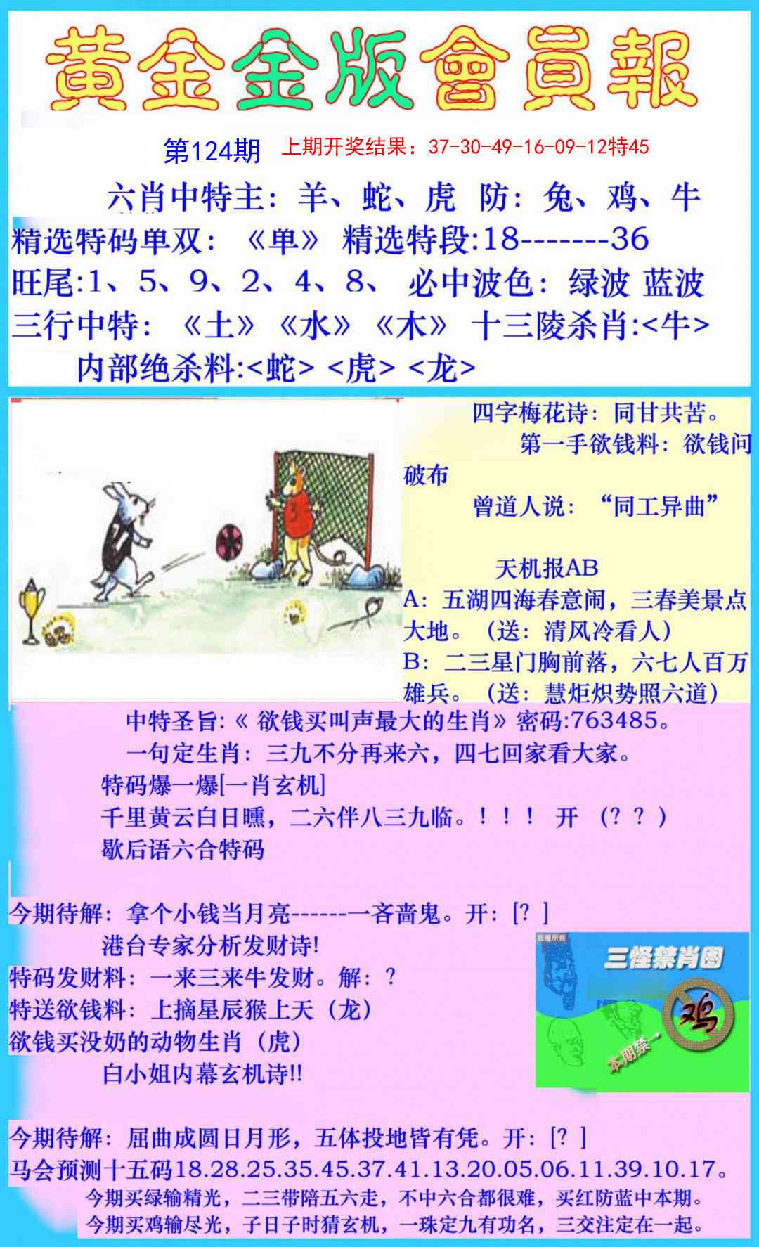 124期黄金金版会员报[图]