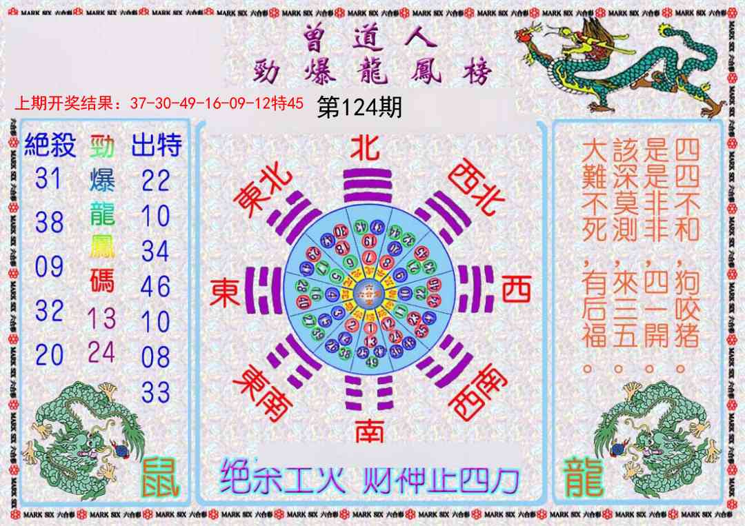 124期曾道人劲爆龙凤榜[图]