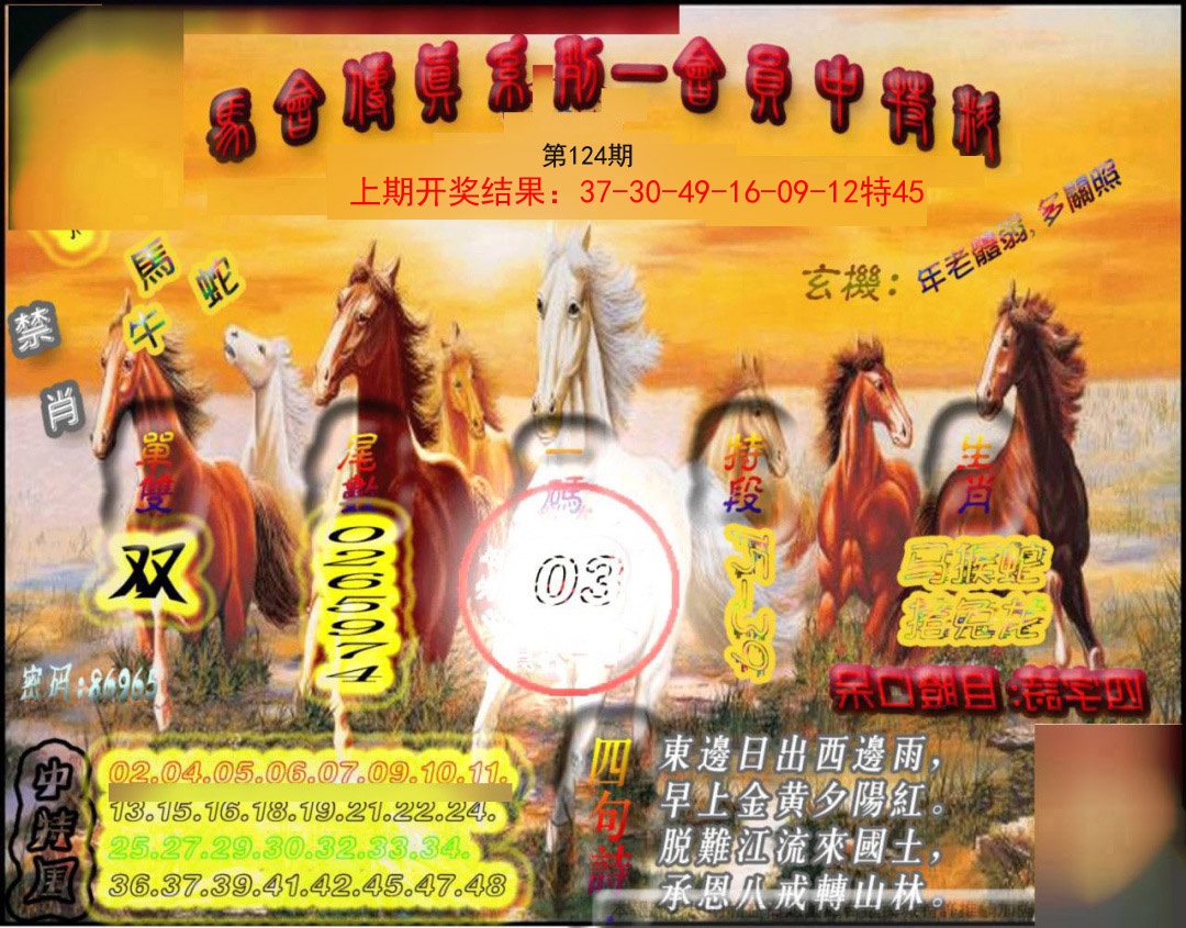 124期马会传真-会员报[图]