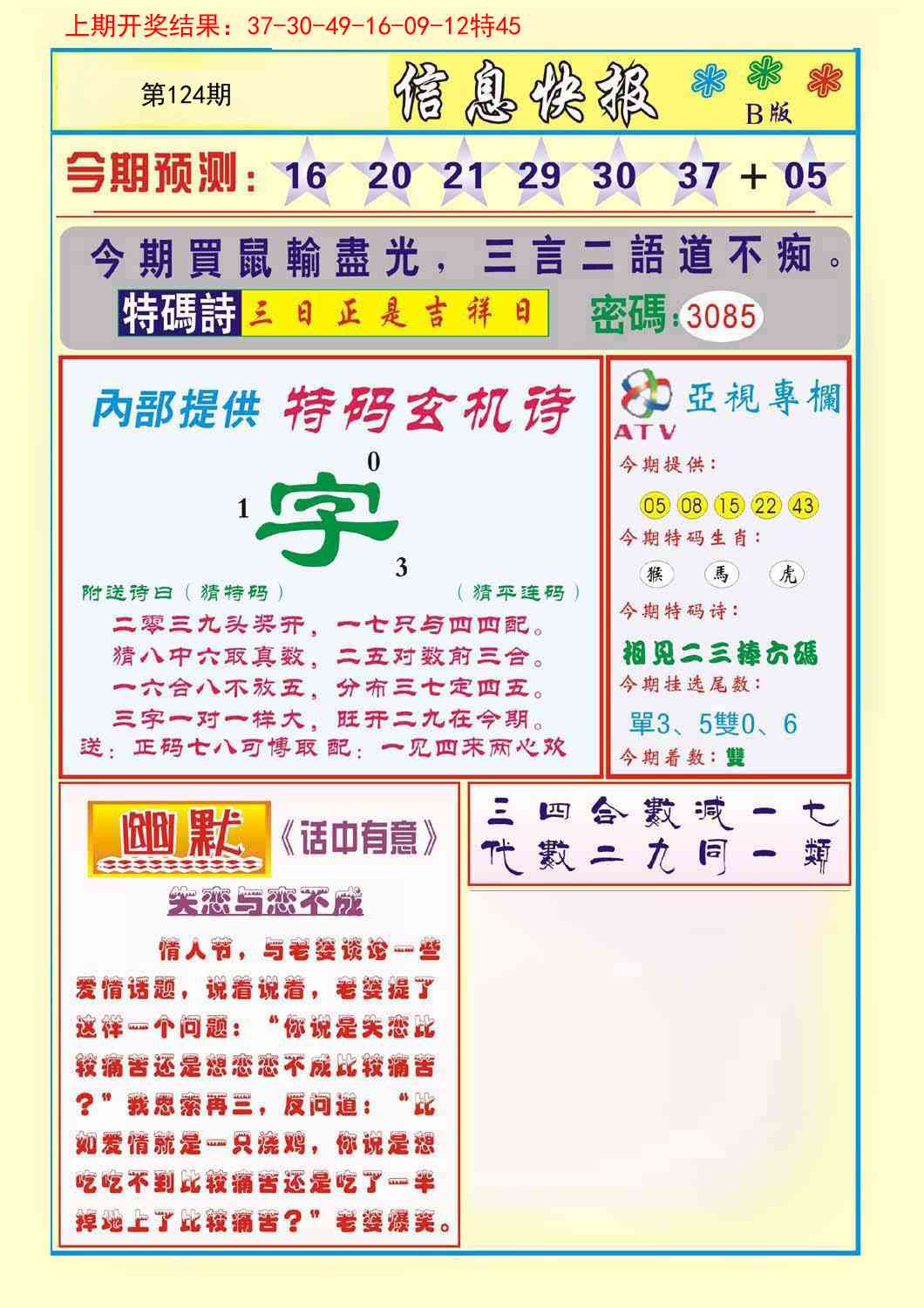 124期信息快报B[图]