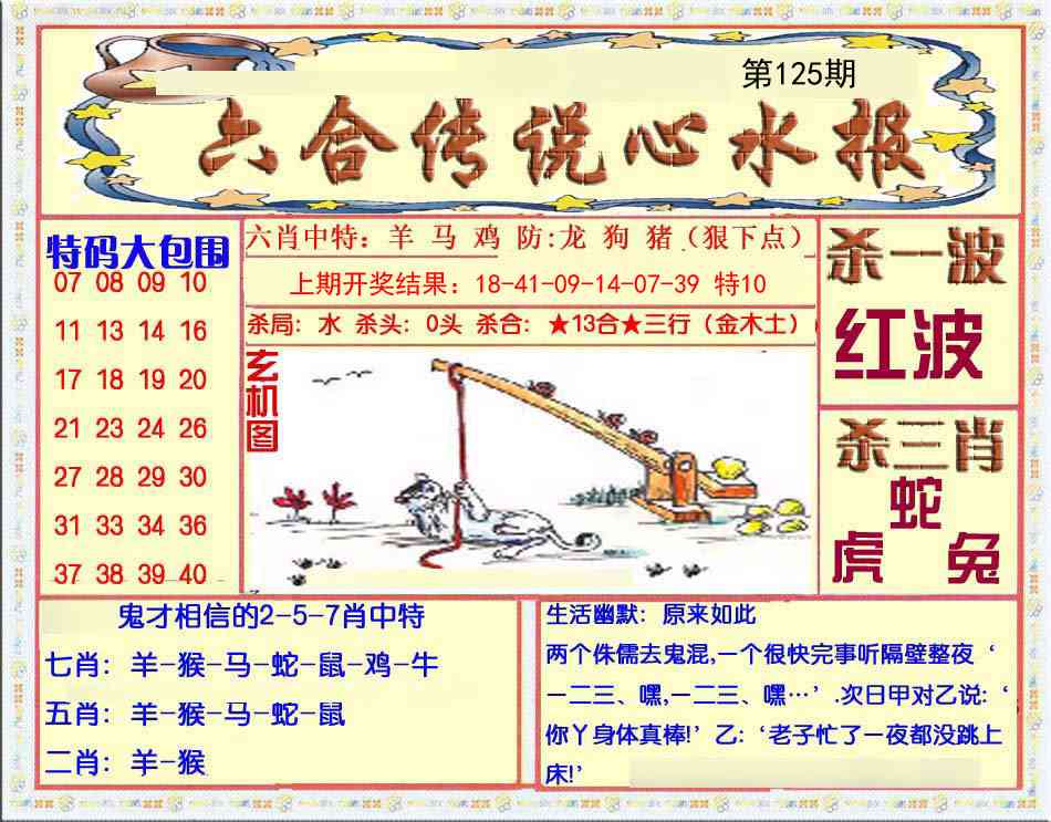 125期六合传说(心水版)[图]