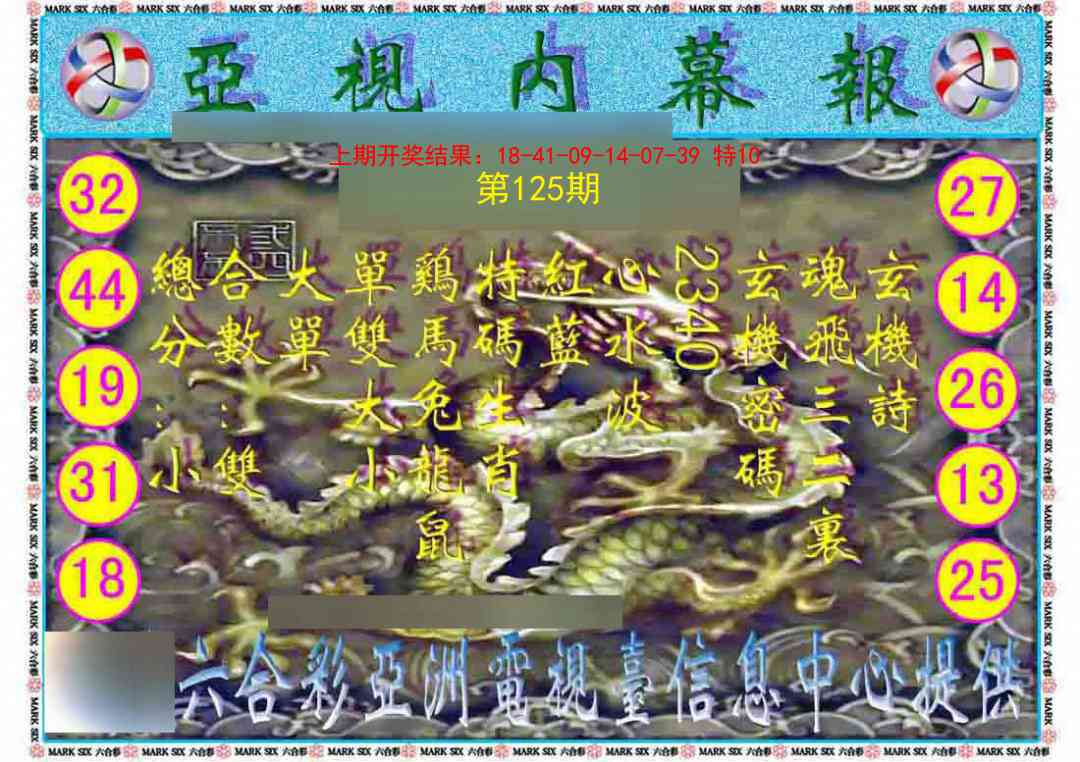 125期亚视内幕报[图]