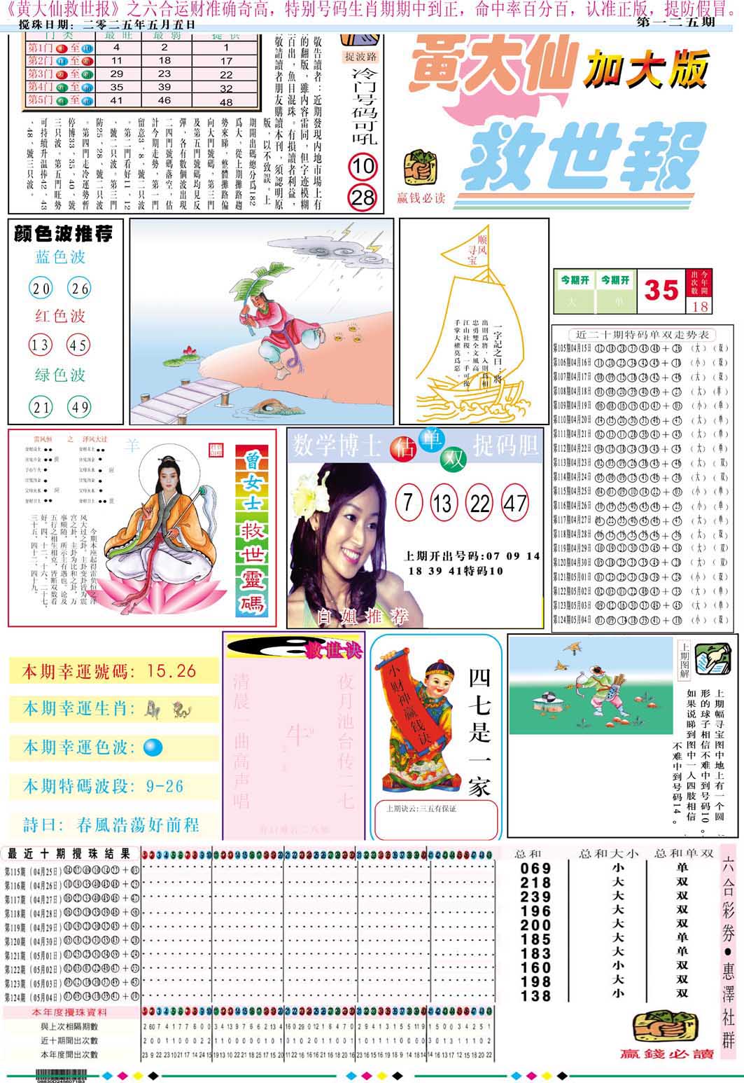 125期黄大仙救世A加大版[图]