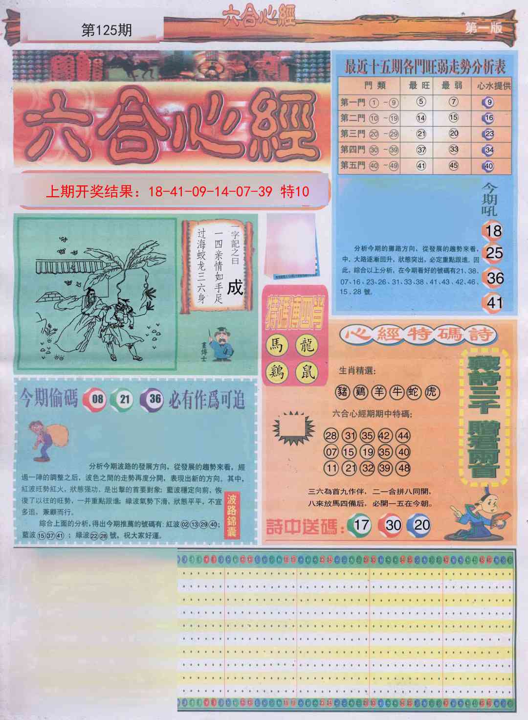 125期六合心经A[图]