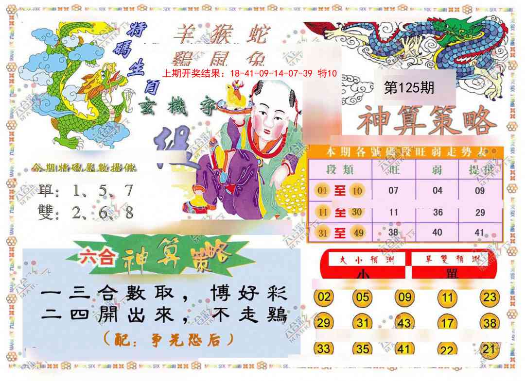 125期神算策略[图]