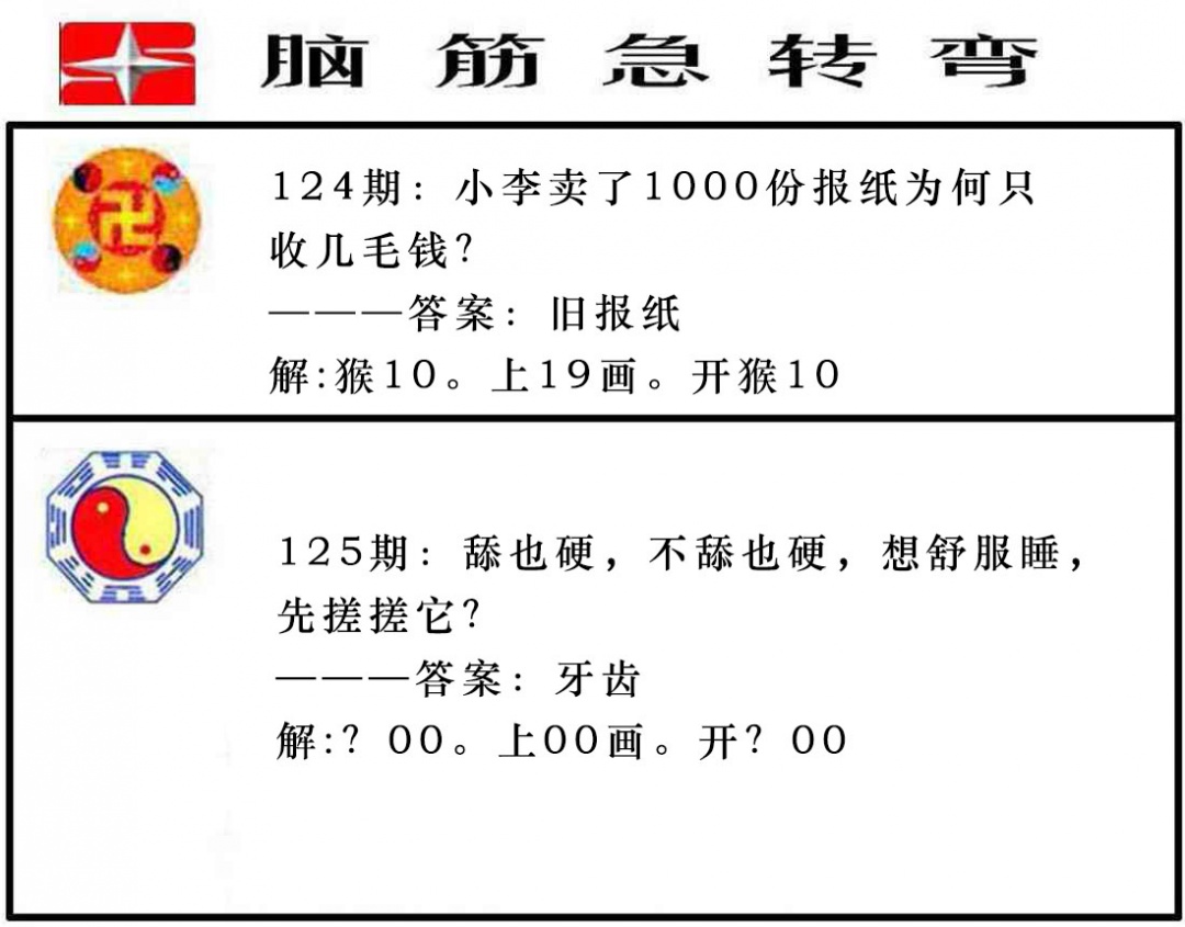 125期脑筋急转弯[图]