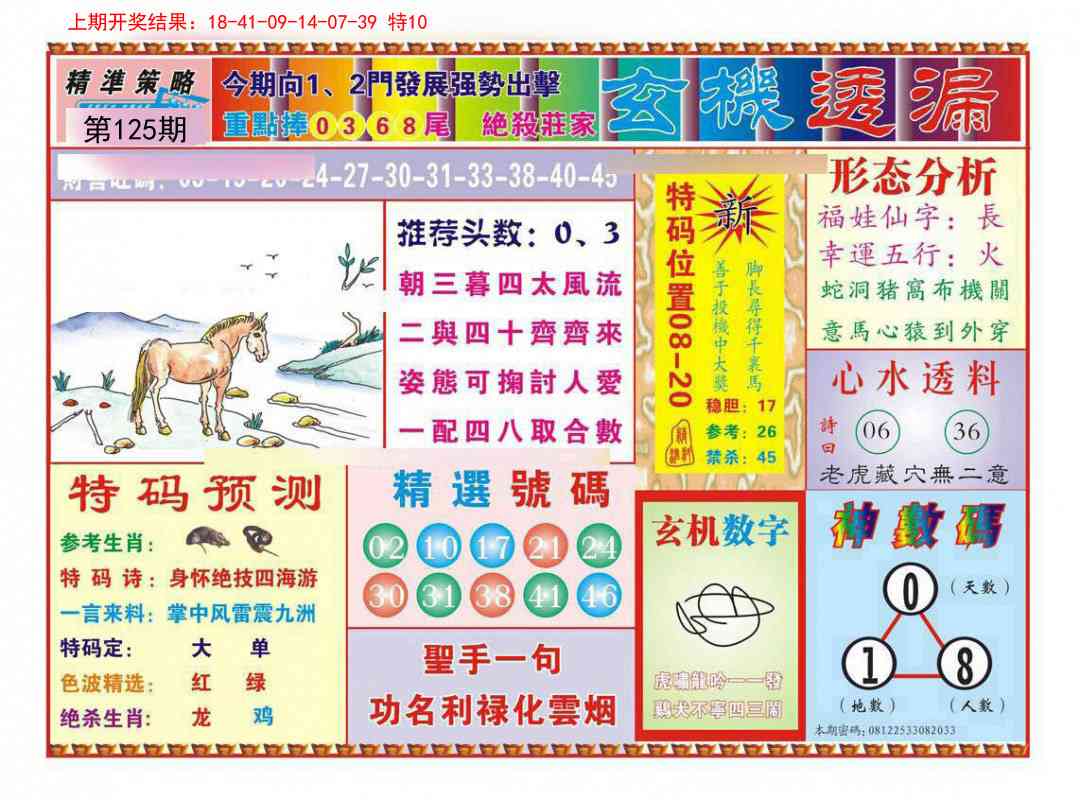 125期玄机透漏[图]