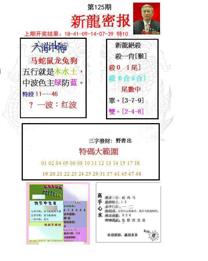 125期新龙密报[图]