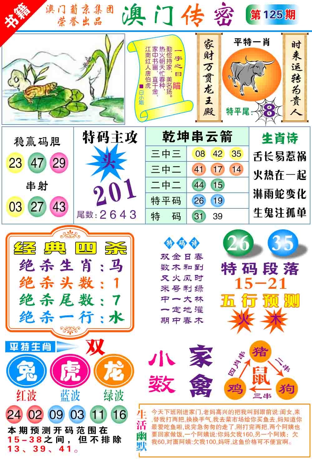 125期澳门传密心水[图]