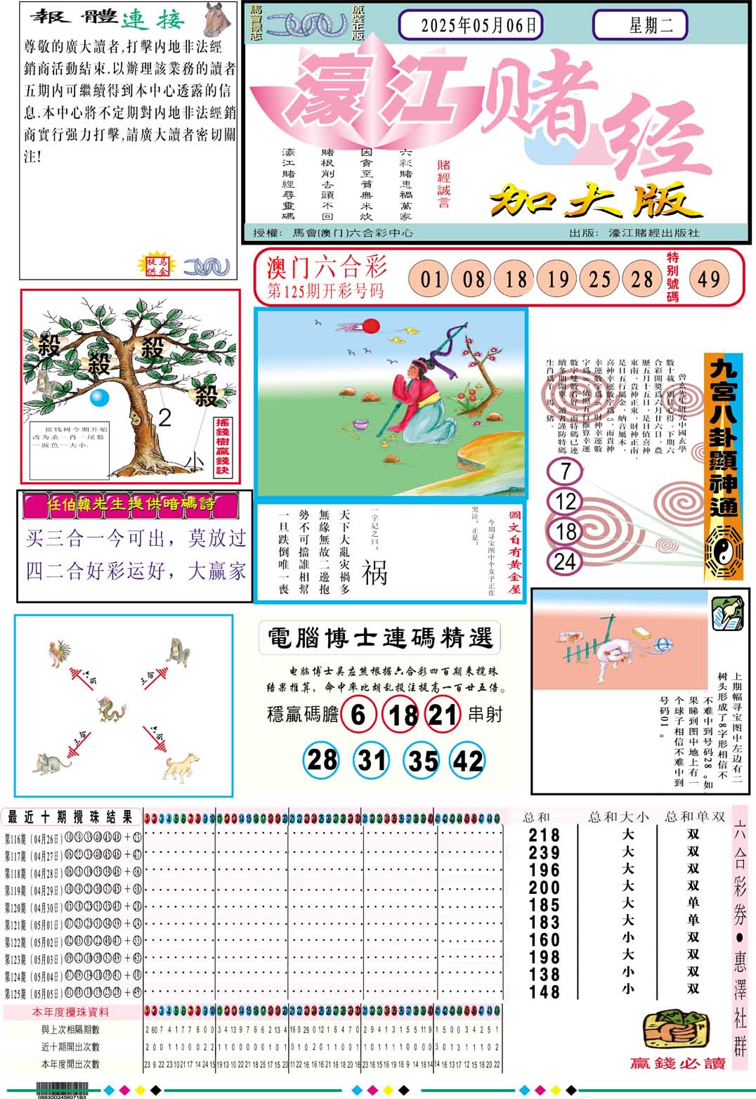 126期濠江赌经A加大版[图]