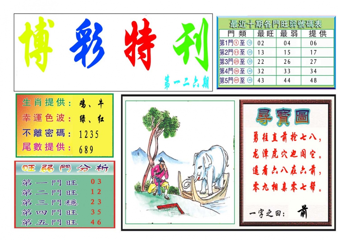 126期博彩特刊[图]