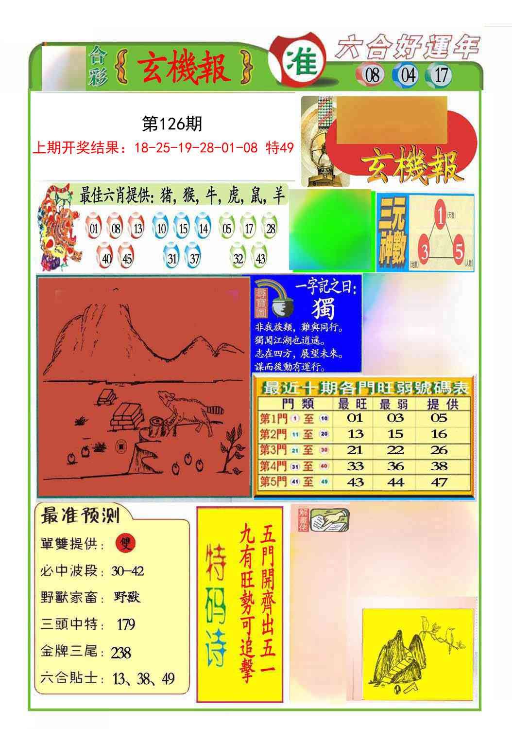 126期九龍玄机报(推荐)[图]