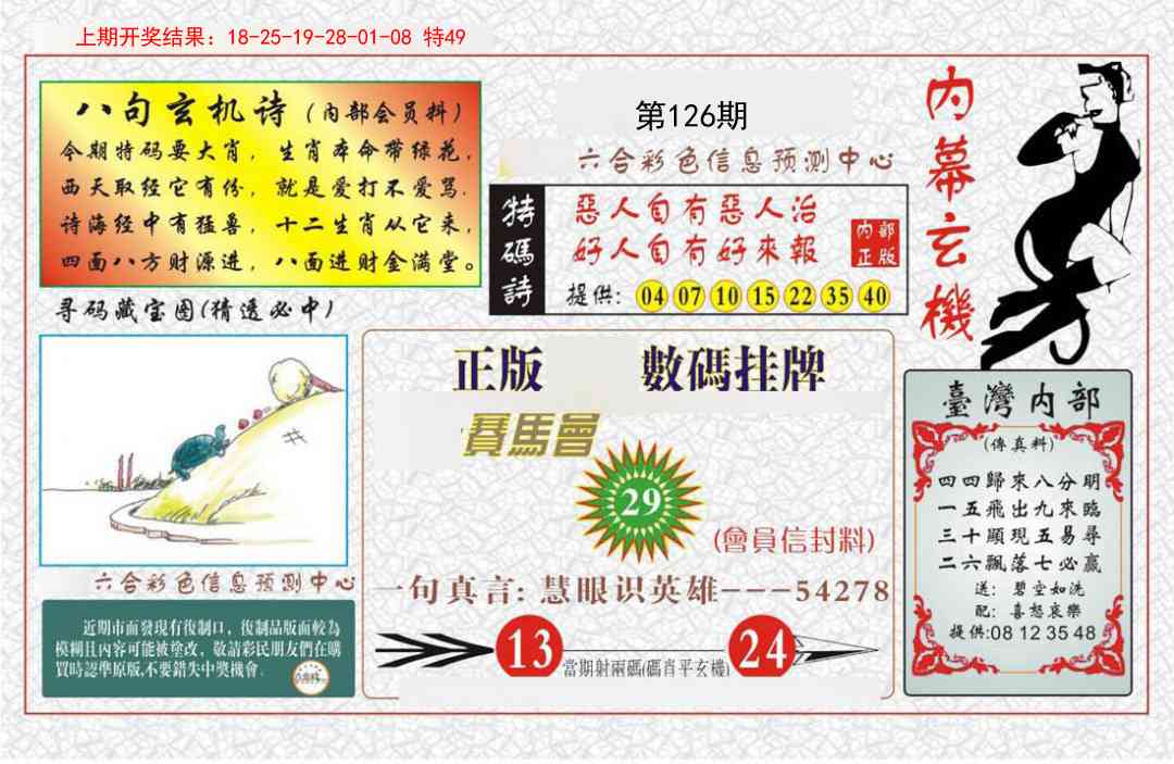126期内幕玄机报[图]