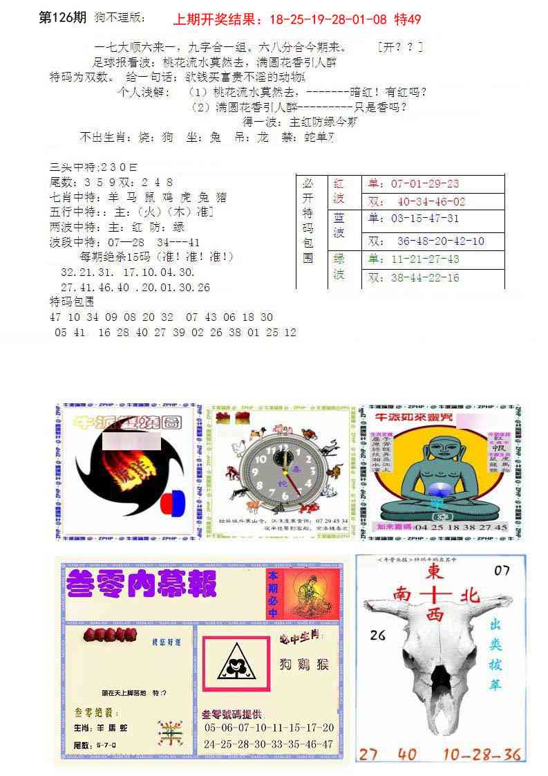 126期五鬼正宗会员综合资料B[图]