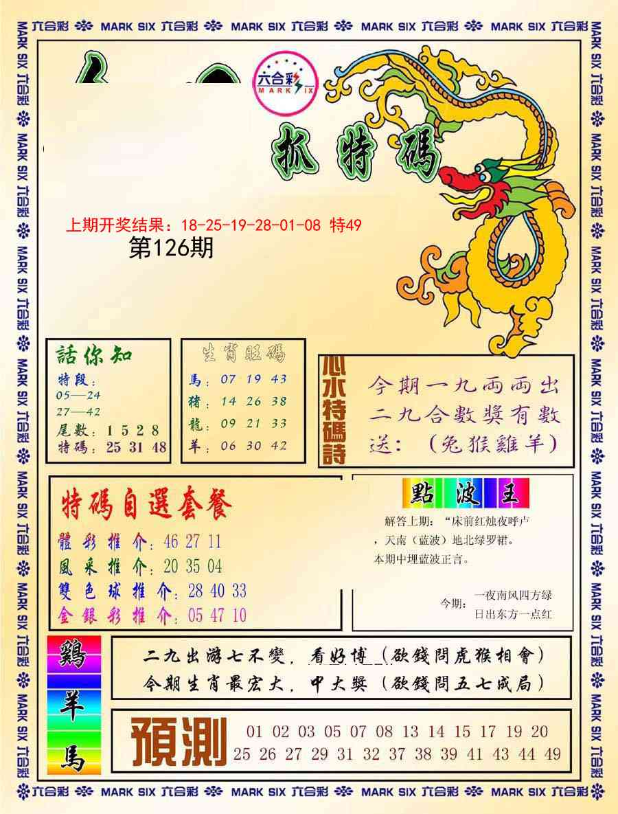 126期今日抓特码-A[图]