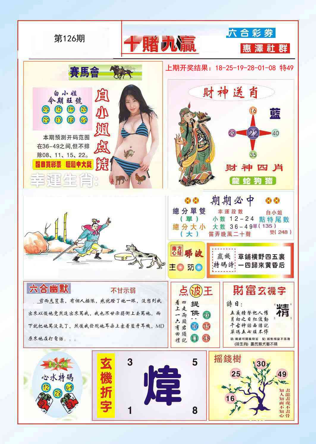 126期十赌九羸[图]