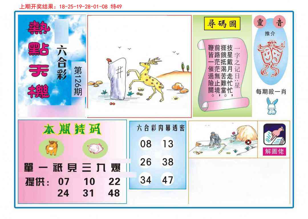 126期热点天机[图]