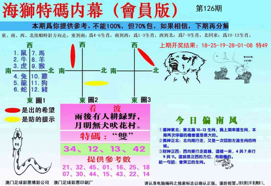 126期海狮特码会员报[图]
