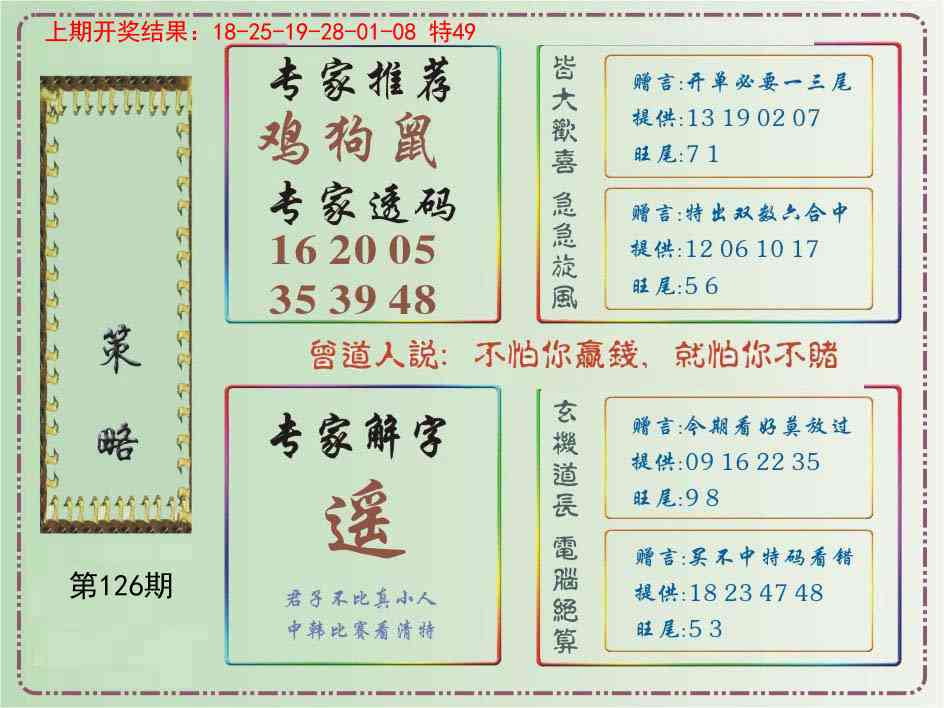 126期策略[图]