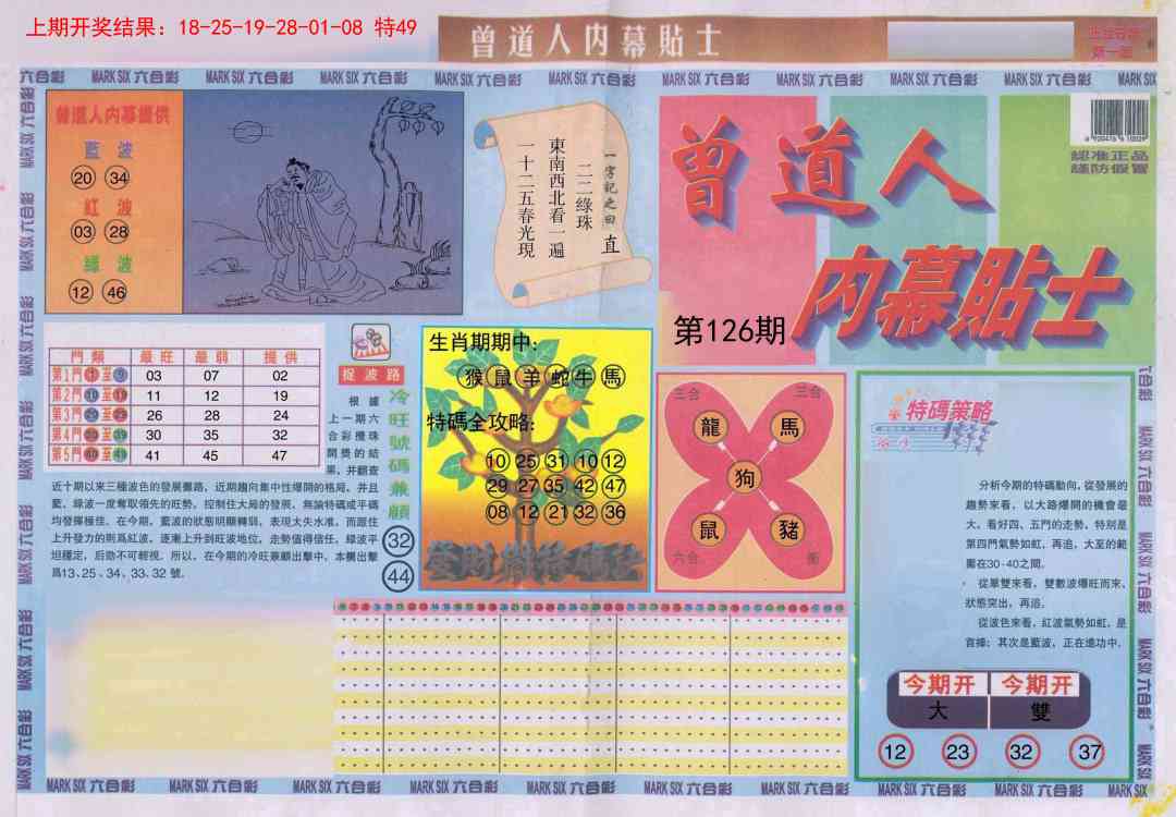 126期曾道人内幕贴士A[图]