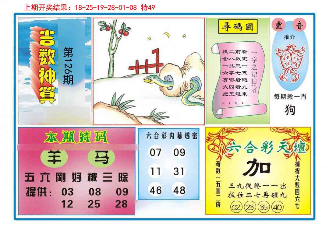 126期吉数神算[图]