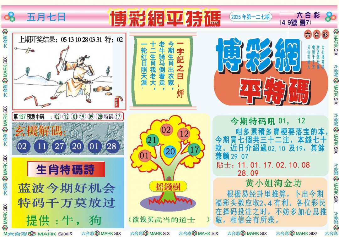 127期博彩网平特报[图]