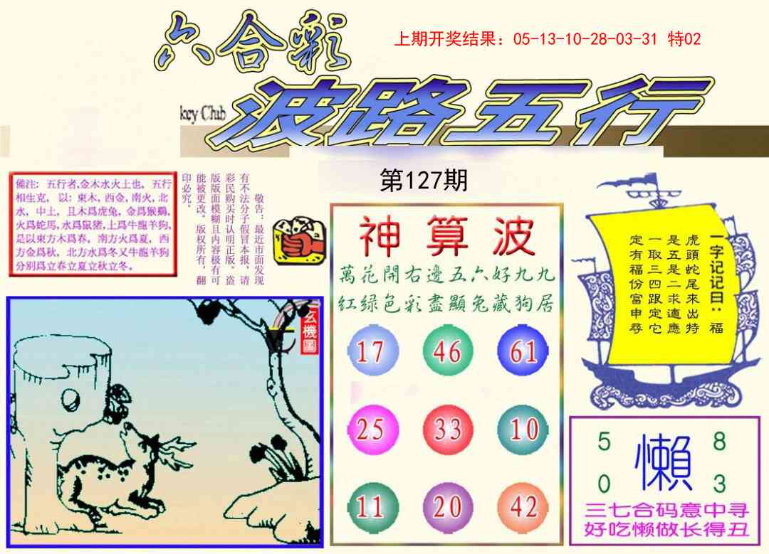 127期波路五行[图]