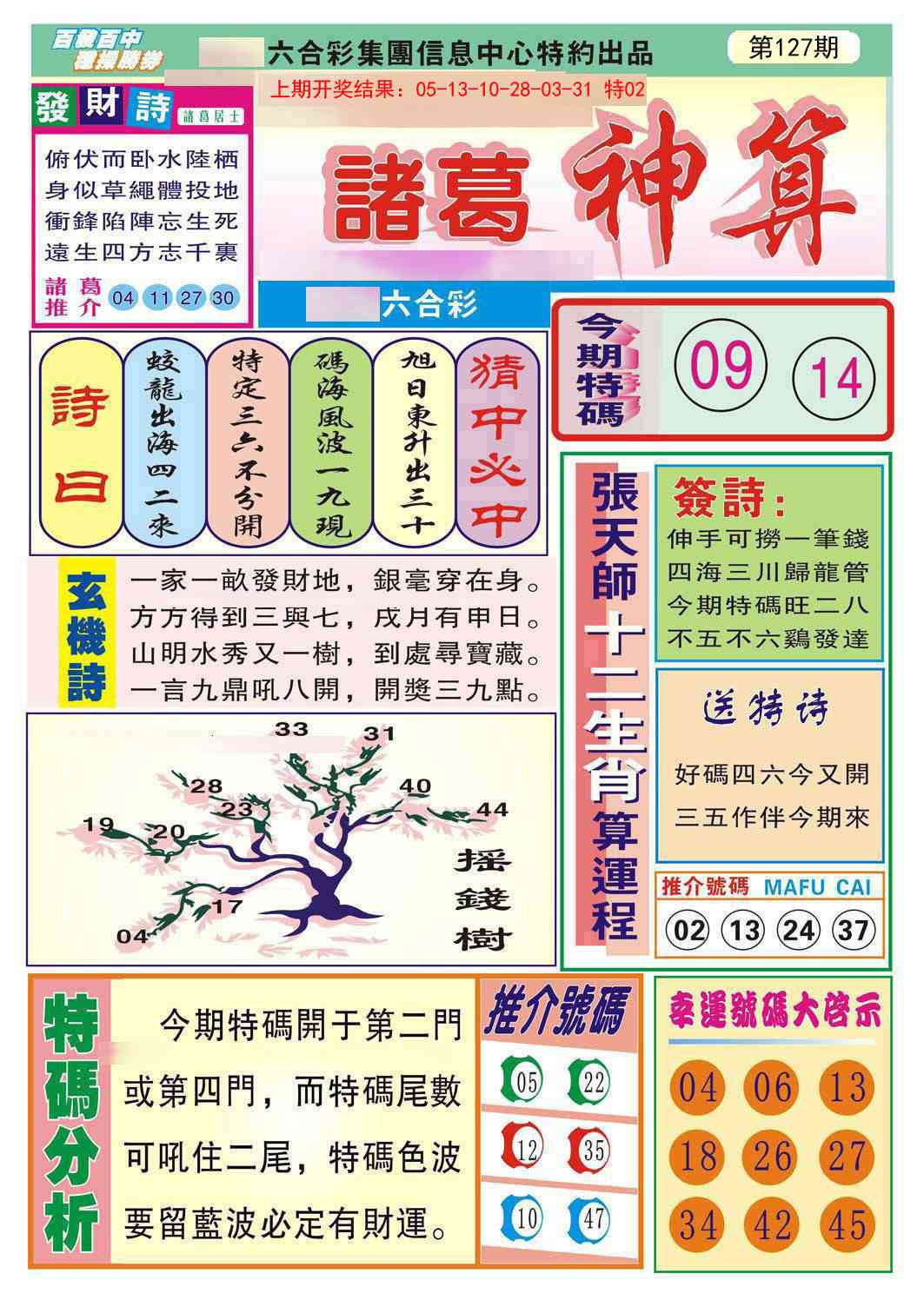 127期诸葛神算[图]