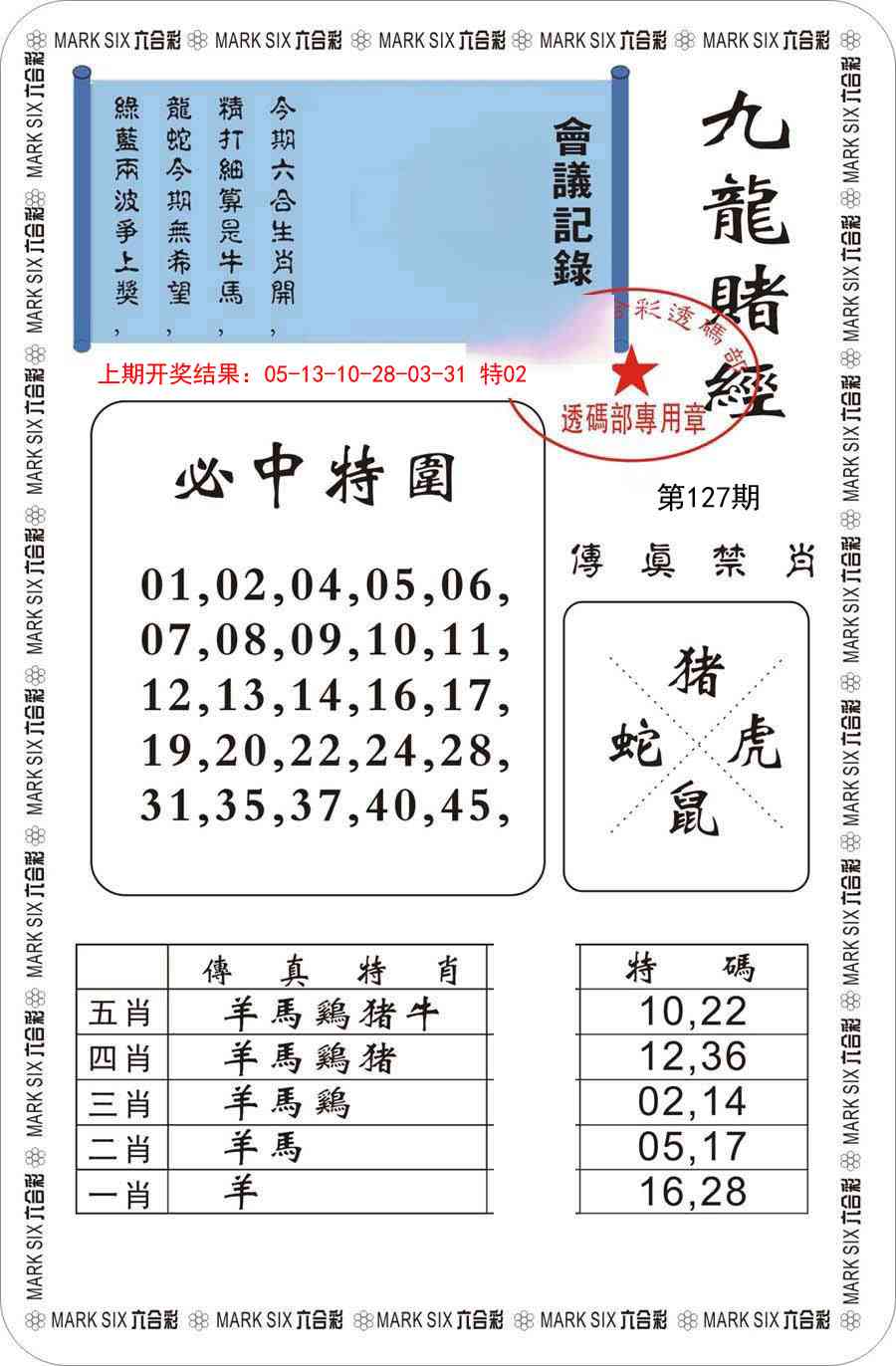 127期九龙赌经[图]