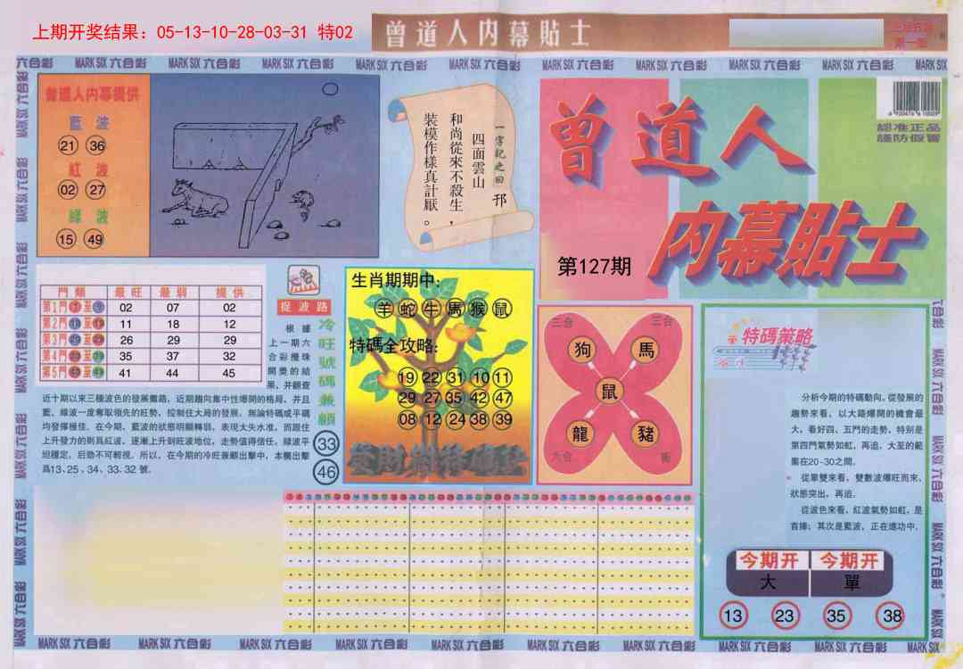 127期曾道人内幕贴士A[图]