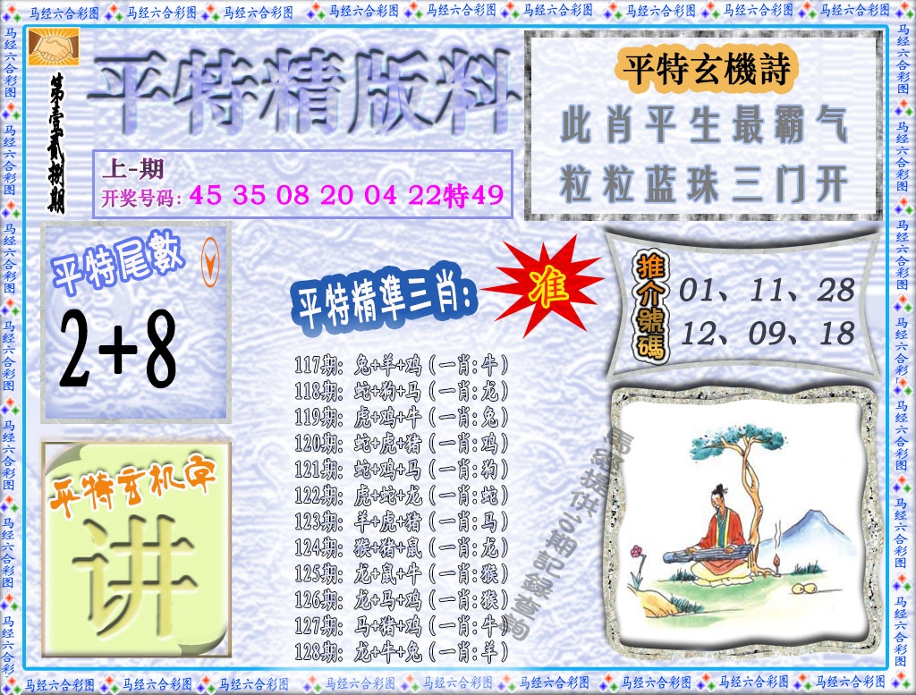 128期平特精版料[图]