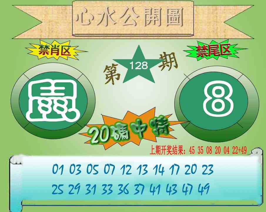 128期心水公开图[图]